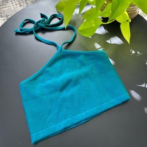 Teal Woven Halter